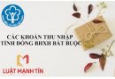 Thu nhập đóng BHXH bắt buộc